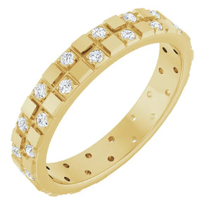 14 Karat Yellow Gold Natural Diamond Ring