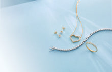 Load image into Gallery viewer, 14 Karat White Gold Lab-Created Diamond Tennis Bracelet
