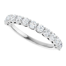 Load image into Gallery viewer, 14 Karat White Gold 13-Stone Lab-Grown Diamond Band
