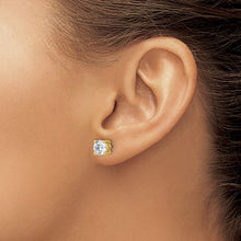 Load image into Gallery viewer, 14 Karat Yellow Gold 4.00 Carat Total Diamond Weight Lab Grown Diamond Stud Earrings
