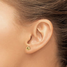 Load image into Gallery viewer, 14 Karat Yellow Gold Knot Post Earrings
