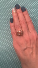 Load and play video in Gallery viewer, 14 Karat Rose Gold Pink Morganite and Diamond Ring
