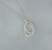 Load image into Gallery viewer, 14 Karat Gold  Two-Tone Yellow and White Diamond Necklace
