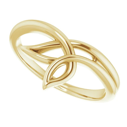 14 Karat Yellow Gold Freeform Ring