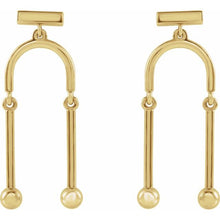 Load image into Gallery viewer, 14 Karat Yellow Gold Mobile-Design Earrings
