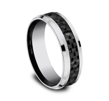 Load image into Gallery viewer, Men&#39;s Tungsten Carbon Fiber Inlay 7 MM Wedding Band
