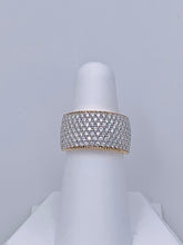Load image into Gallery viewer, 18 Karat White Gold and Rose Gold Diamond Pave&#39; Band
