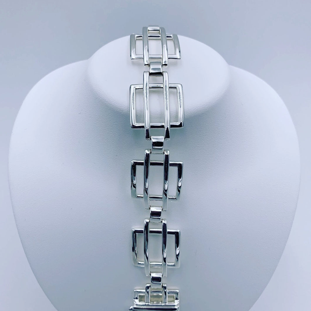 Sterling Silver Thistle & Bee Bracelet