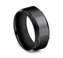Load image into Gallery viewer, Men&#39;s Black Titanium 9MM Wedding Band
