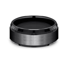 Load image into Gallery viewer, Men&#39;s Black Titanium 9MM Wedding Band
